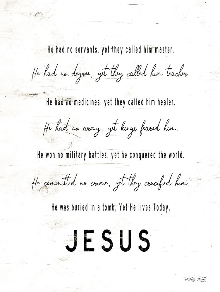 Jesus art print by Cindy Jacobs for $57.95 CAD