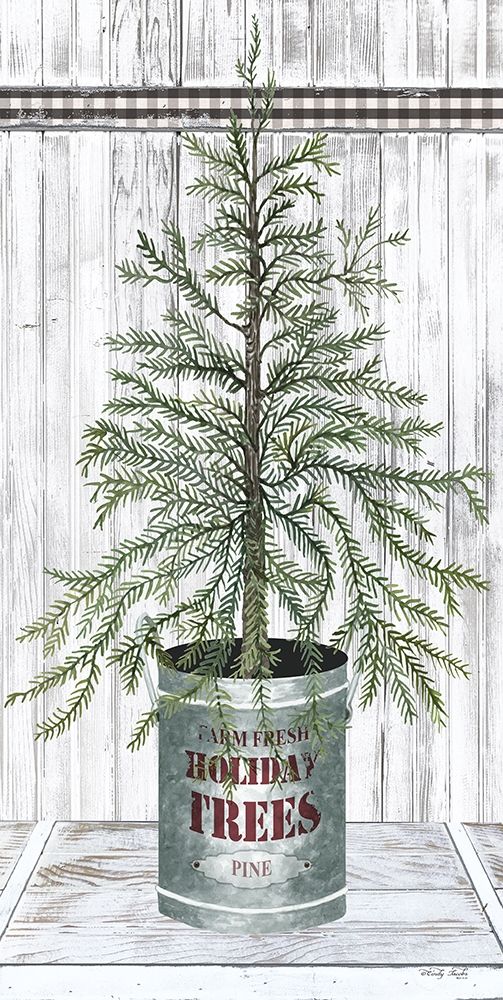Galvanized Pot Pine art print by Cindy Jacobs for $57.95 CAD