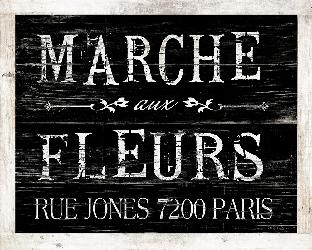 Fleurs Sign II art print by Cindy Jacobs for $57.95 CAD