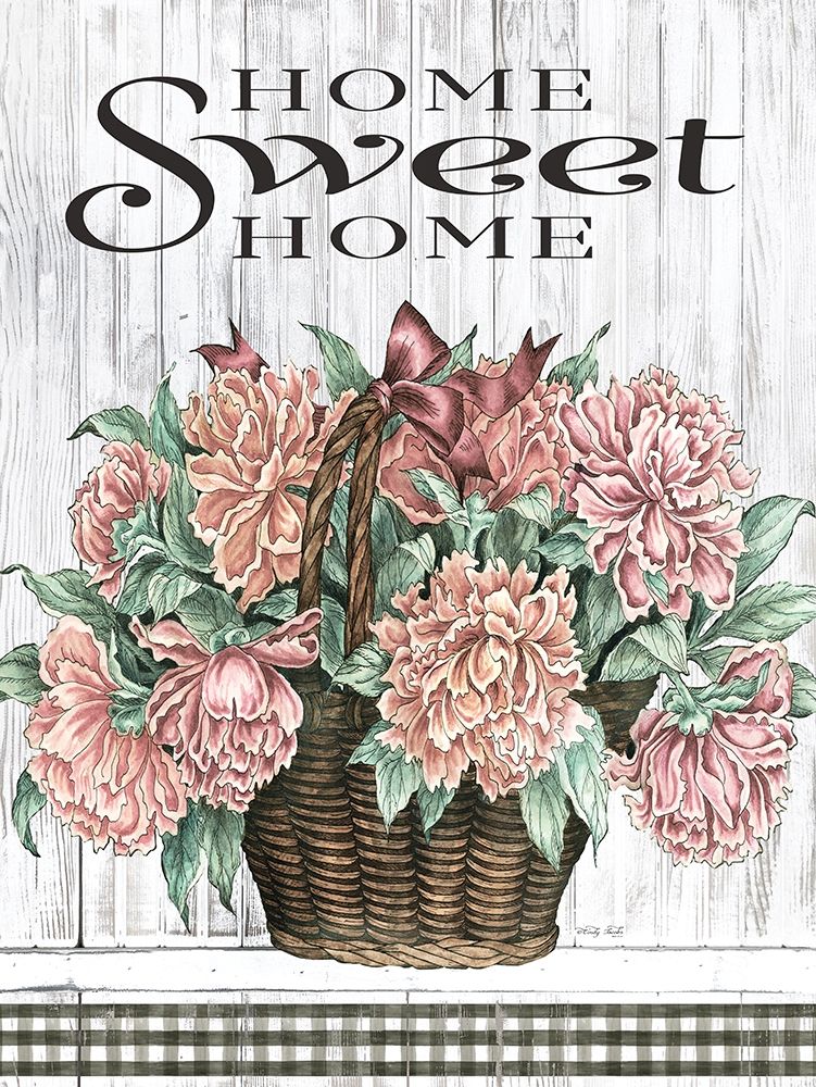 Home Sweet Home Peonies art print by Cindy Jacobs for $57.95 CAD