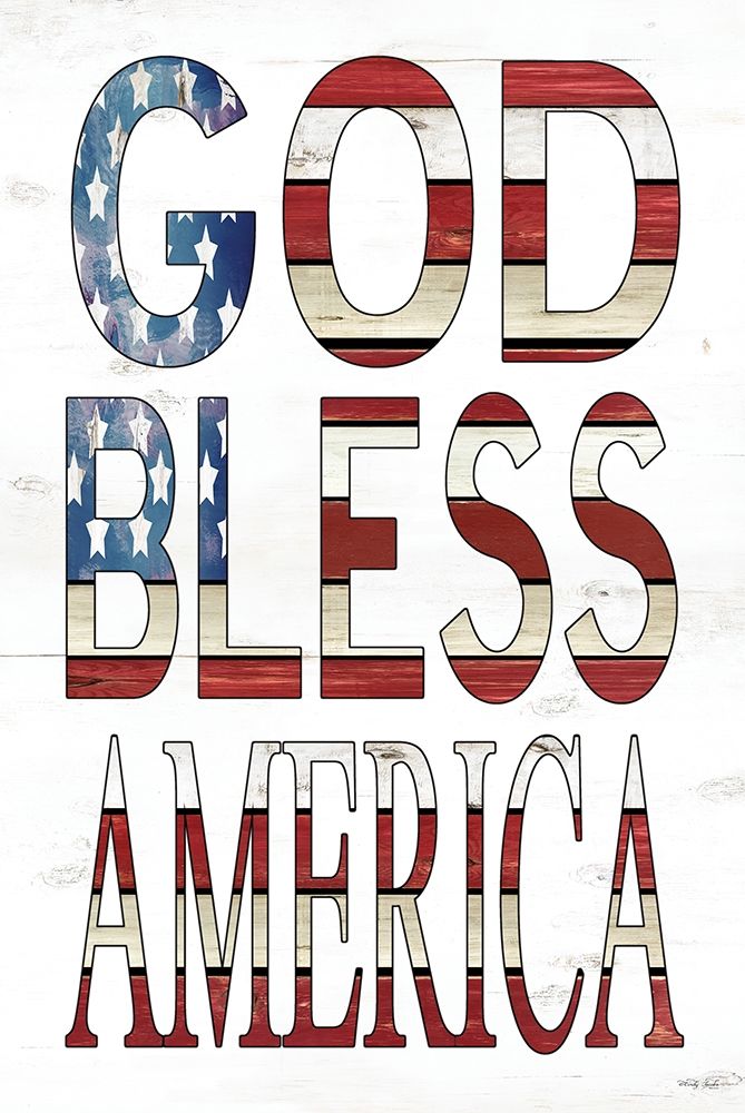 God Bless America art print by Cindy Jacobs for $57.95 CAD