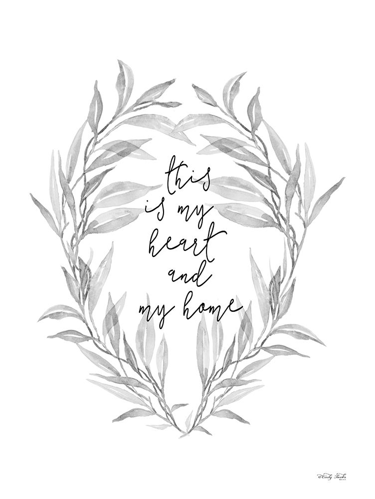 My Heart and My Home art print by Cindy Jacobs for $57.95 CAD