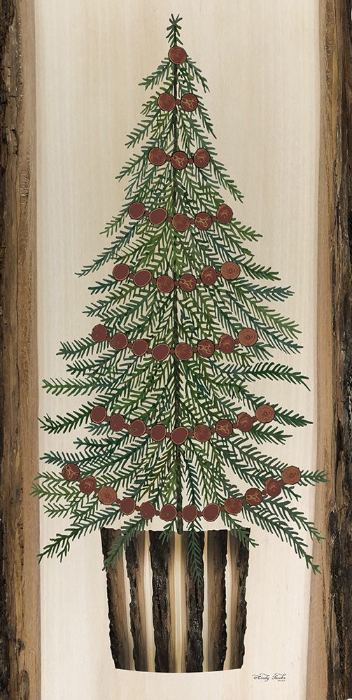 Woodland Fir Tree art print by Cindy Jacobs for $57.95 CAD