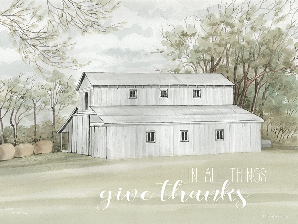 In All Things Give Thanks art print by Cindy Jacobs for $57.95 CAD