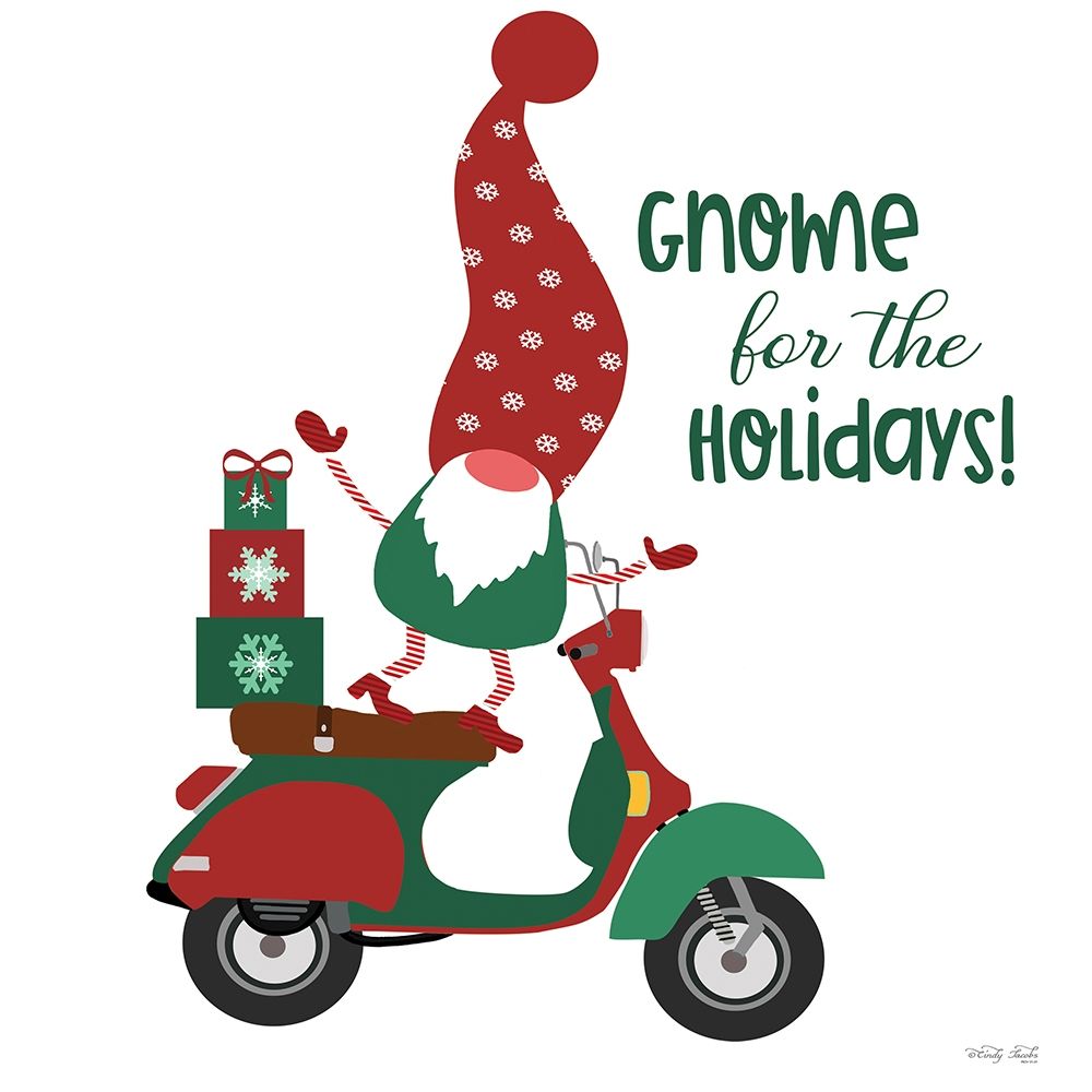 Gnome for the Holidays art print by Cindy Jacobs for $57.95 CAD