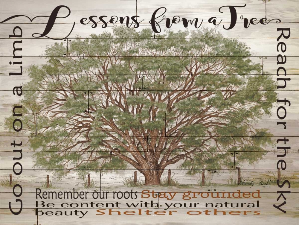 Lessons from a Tree art print by Cindy Jacobs for $57.95 CAD