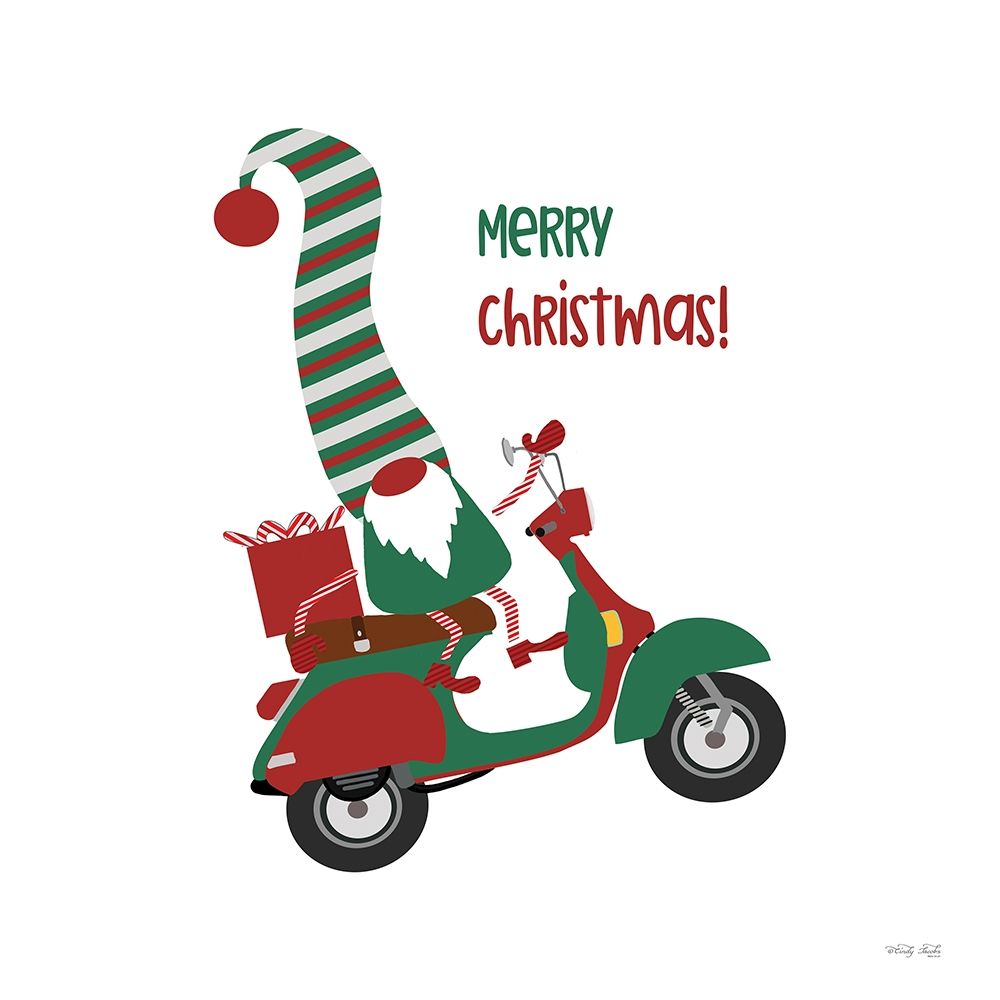 Merry Christmas Gnome art print by Cindy Jacobs for $57.95 CAD