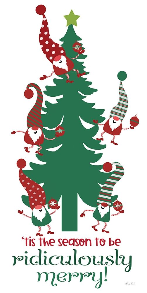 Ridiculously Merry Gnomes art print by Cindy Jacobs for $57.95 CAD
