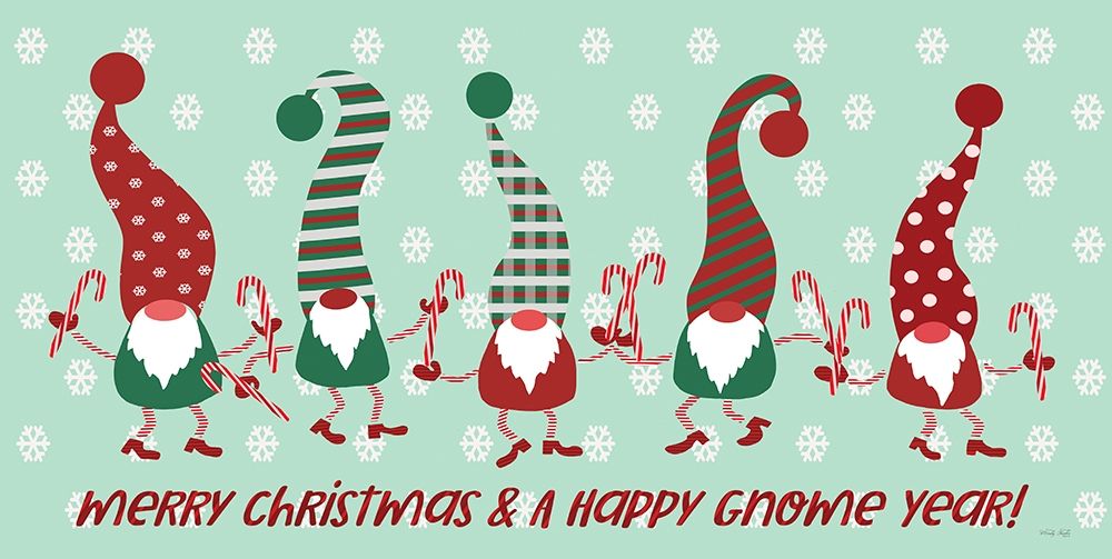 Merry Christmas and Happy Gnome Year art print by Cindy Jacobs for $57.95 CAD