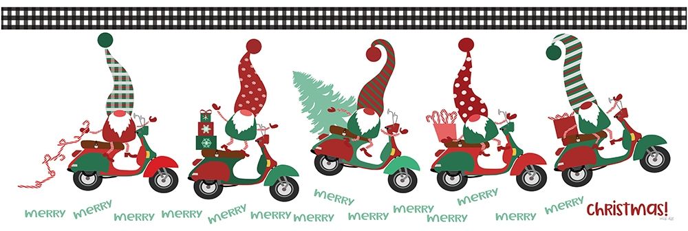 Merry Christmas Gnomes art print by Cindy Jacobs for $57.95 CAD
