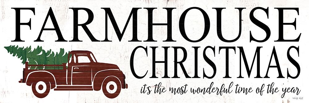 Farmhouse Christmas art print by Cindy Jacobs for $57.95 CAD