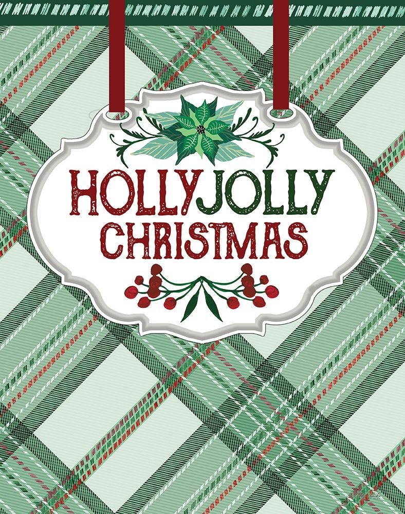 Holly Jolly Christmas art print by Cindy Jacobs for $57.95 CAD