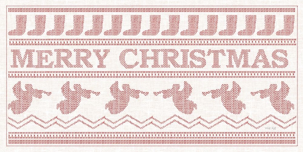 Merry Christmas Stitchery art print by Cindy Jacobs for $57.95 CAD