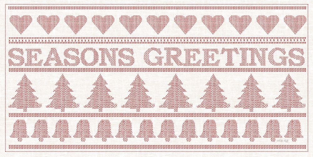 Seasons Greetings Stitchery art print by Cindy Jacobs for $57.95 CAD
