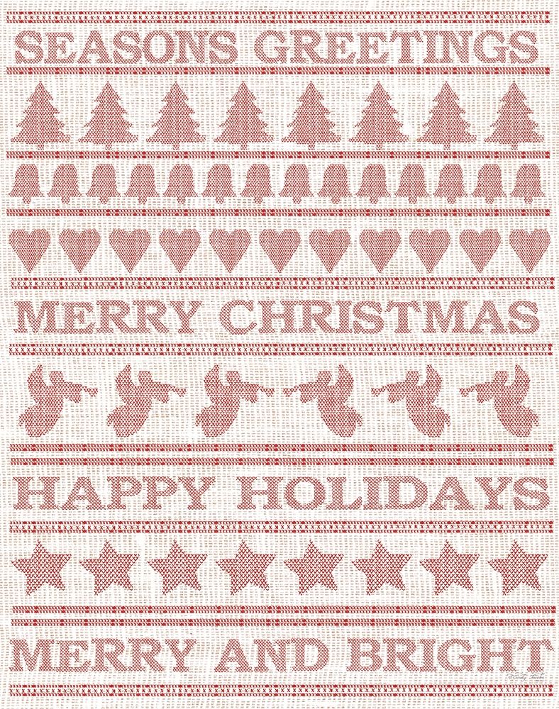 Holiday Sentiments Stitchery I art print by Cindy Jacobs for $57.95 CAD