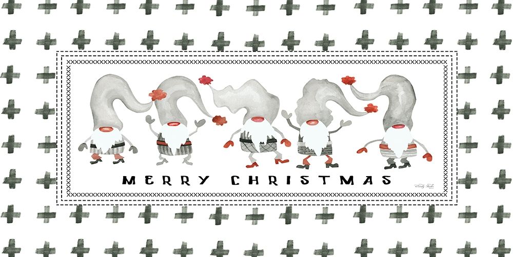 Merry Christmas Gnomes art print by Cindy Jacobs for $57.95 CAD