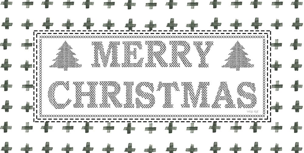 Merry Christmas Stitchery art print by Cindy Jacobs for $57.95 CAD