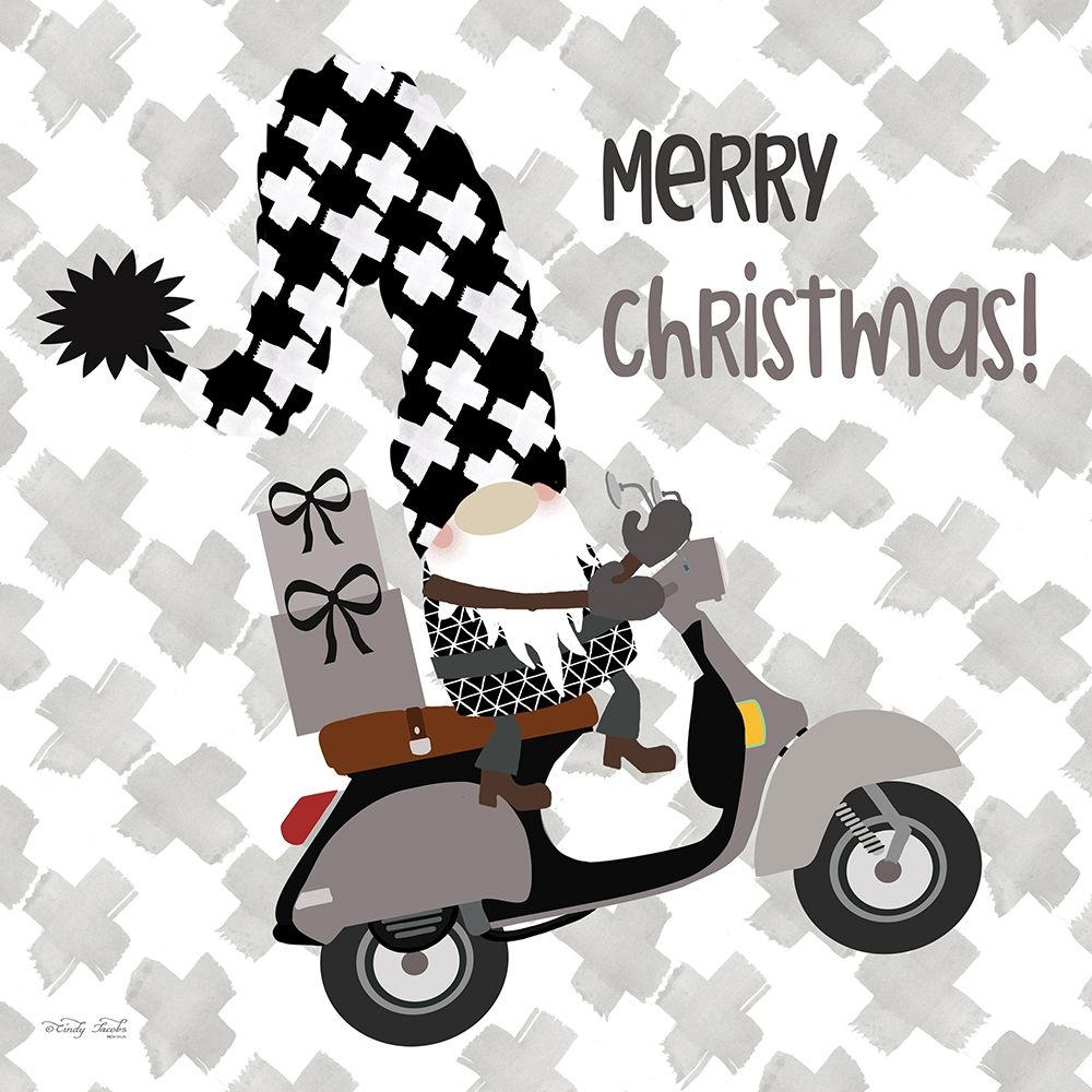 Gnome Gift Delivery art print by Cindy Jacobs for $57.95 CAD