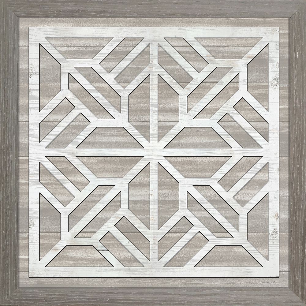 Geo Greige Deco 5 art print by Cindy Jacobs for $57.95 CAD