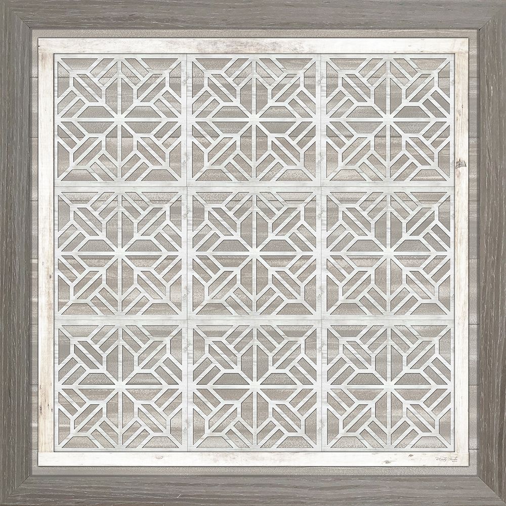Geo Greige Deco 7 art print by Cindy Jacobs for $57.95 CAD