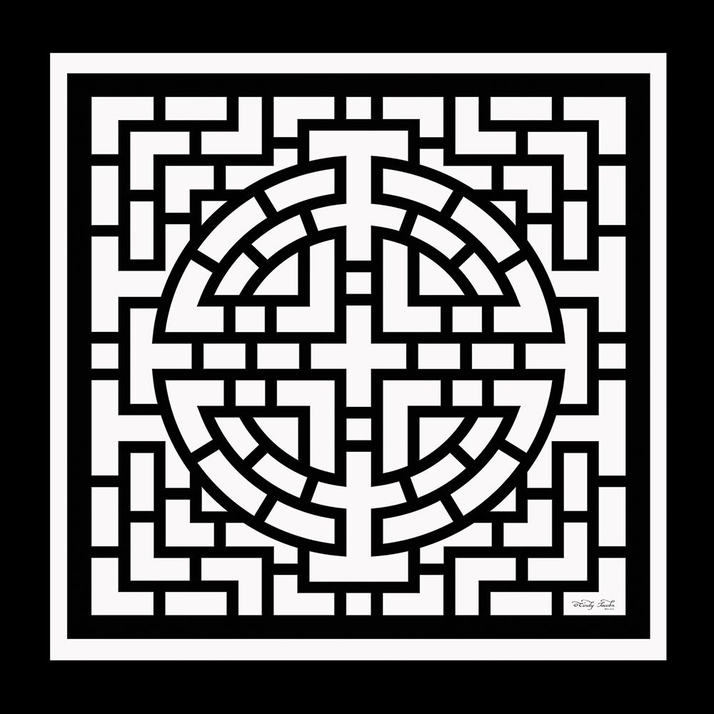 Black And White Geo I art print by Cindy Jacobs for $57.95 CAD