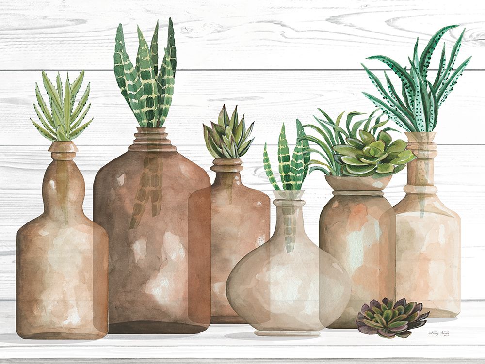 Botanical Terra Cotta I art print by Cindy Jacobs for $57.95 CAD