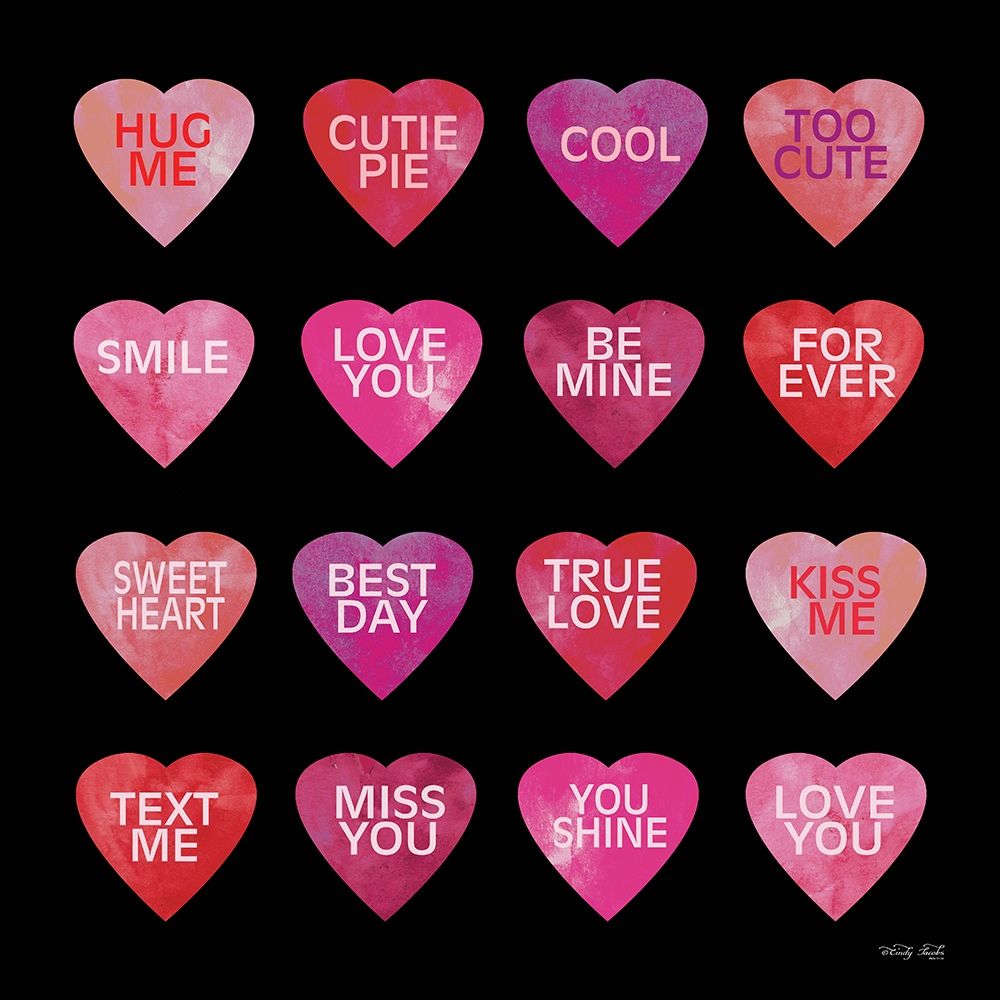 Be Mine Hearts II art print by Cindy Jacobs for $57.95 CAD