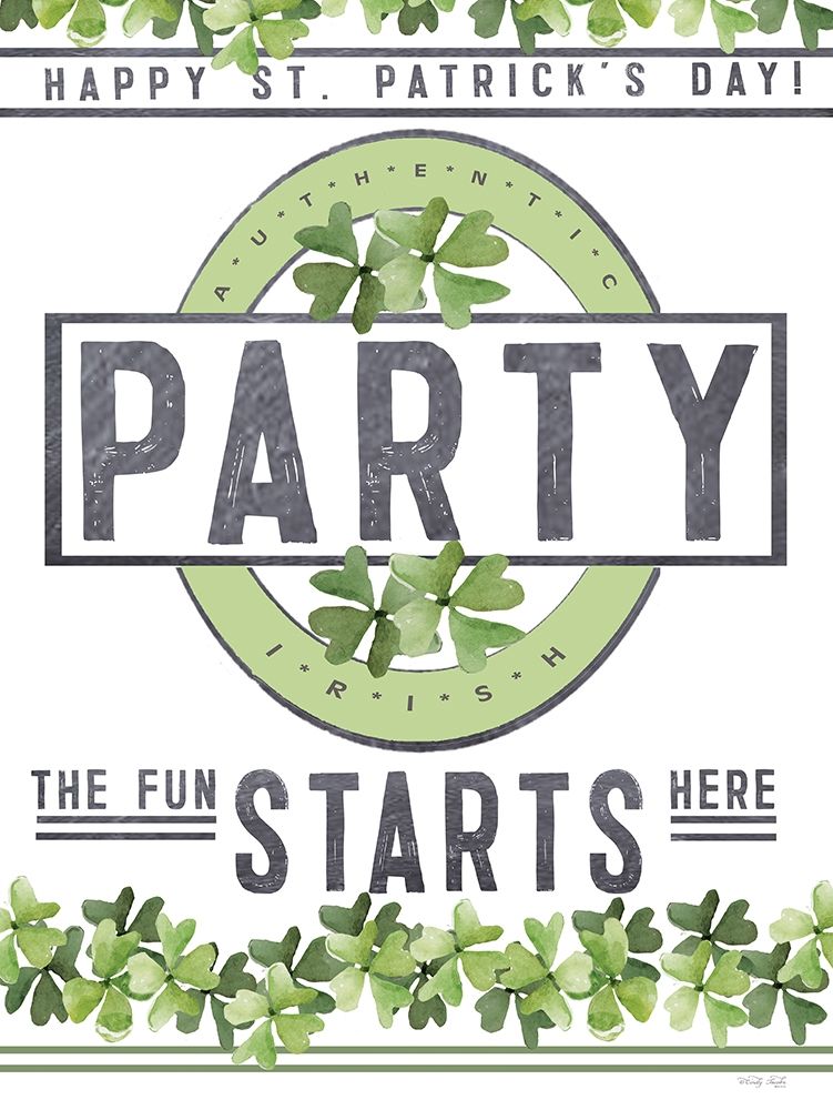 St. Patricks Day Party I art print by Cindy Jacobs for $57.95 CAD