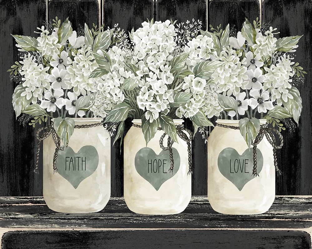 Faith-Hope-Love Crocks art print by Cindy Jacobs for $57.95 CAD