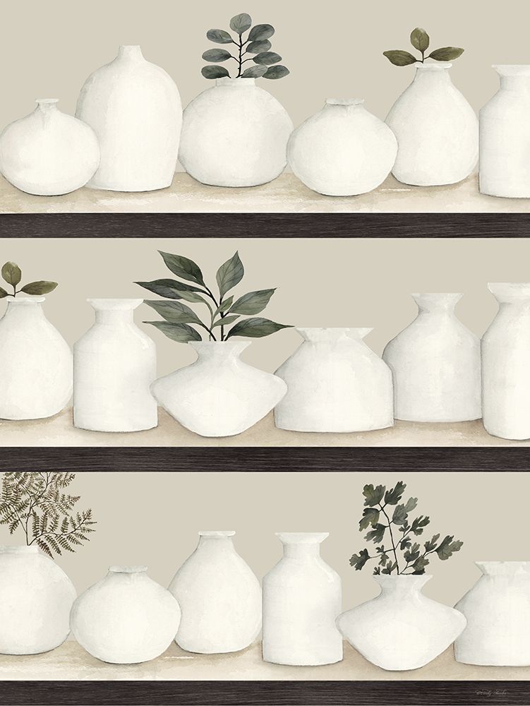 Bookshelf Collectibles art print by Cindy Jacobs for $57.95 CAD