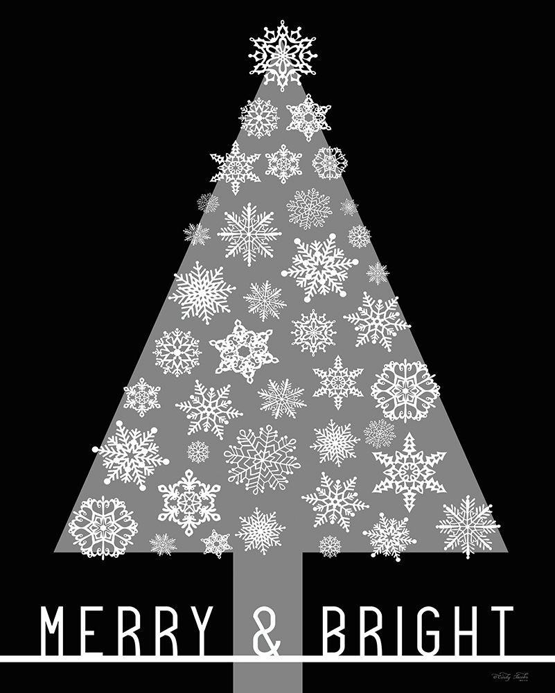 Merry And Bright Christmas Tree art print by Cindy Jacobs for $57.95 CAD