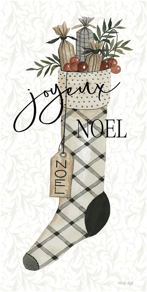 Noel Stocking art print by Cindy Jacobs for $57.95 CAD