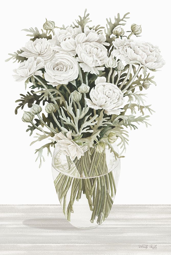 Floral Beauty II art print by Cindy Jacobs for $57.95 CAD