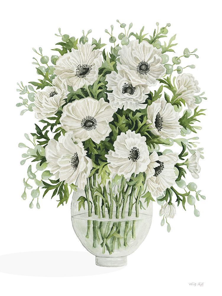 Poppies on White art print by Cindy Jacobs for $57.95 CAD