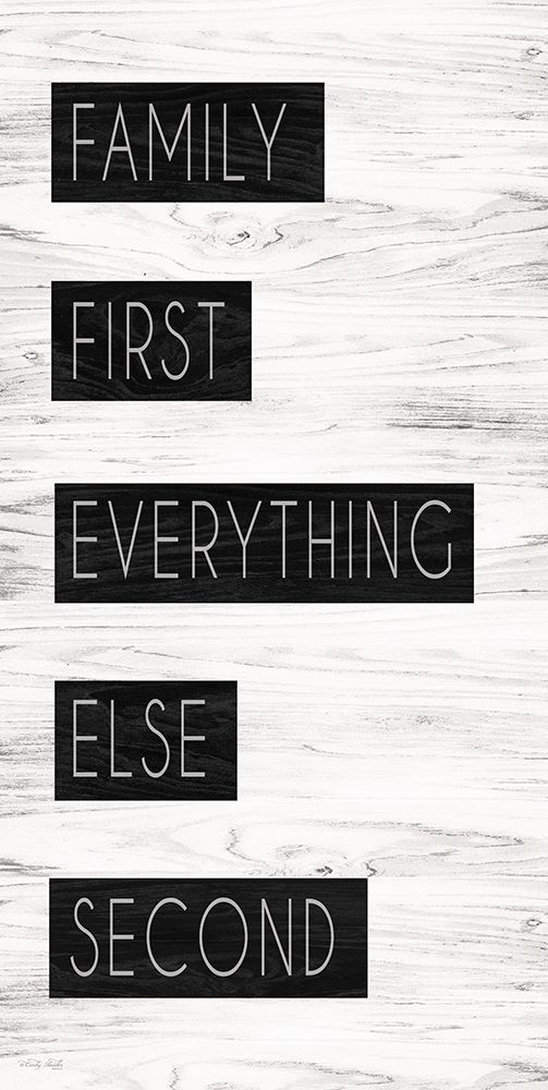 Family First art print by Cindy Jacobs for $57.95 CAD