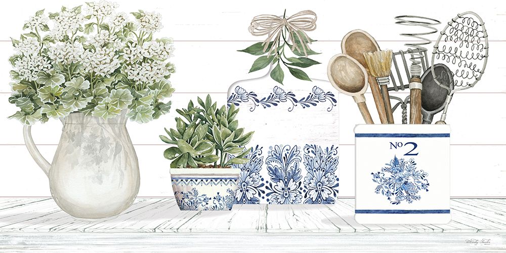 Kitchen Heirlooms I art print by Cindy Jacobs for $57.95 CAD