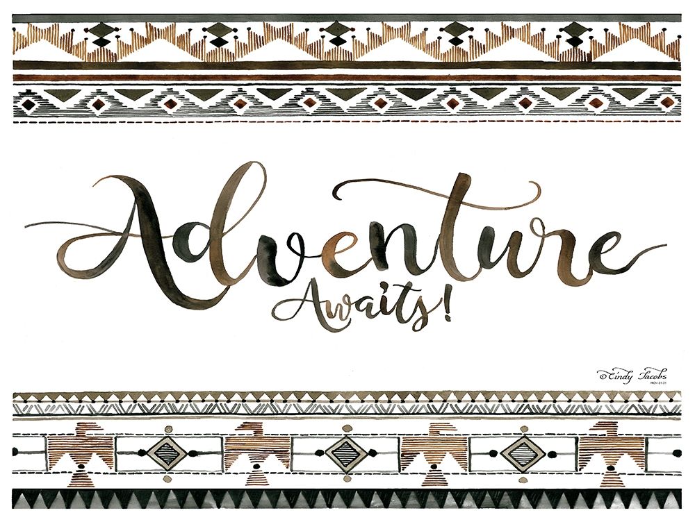 Adventure Awaits art print by Cindy Jacobs for $57.95 CAD