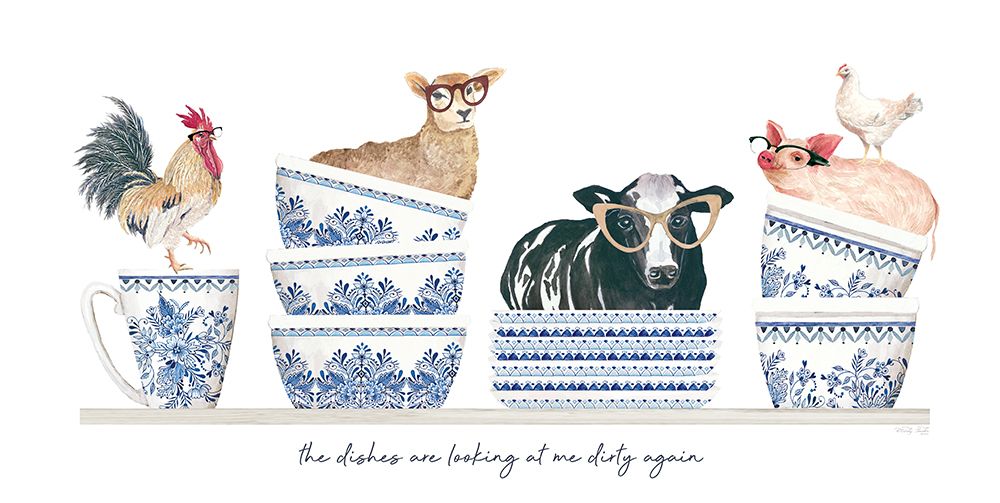 The Dishes are Looking At Me Dirty Again art print by Cindy Jacobs for $57.95 CAD