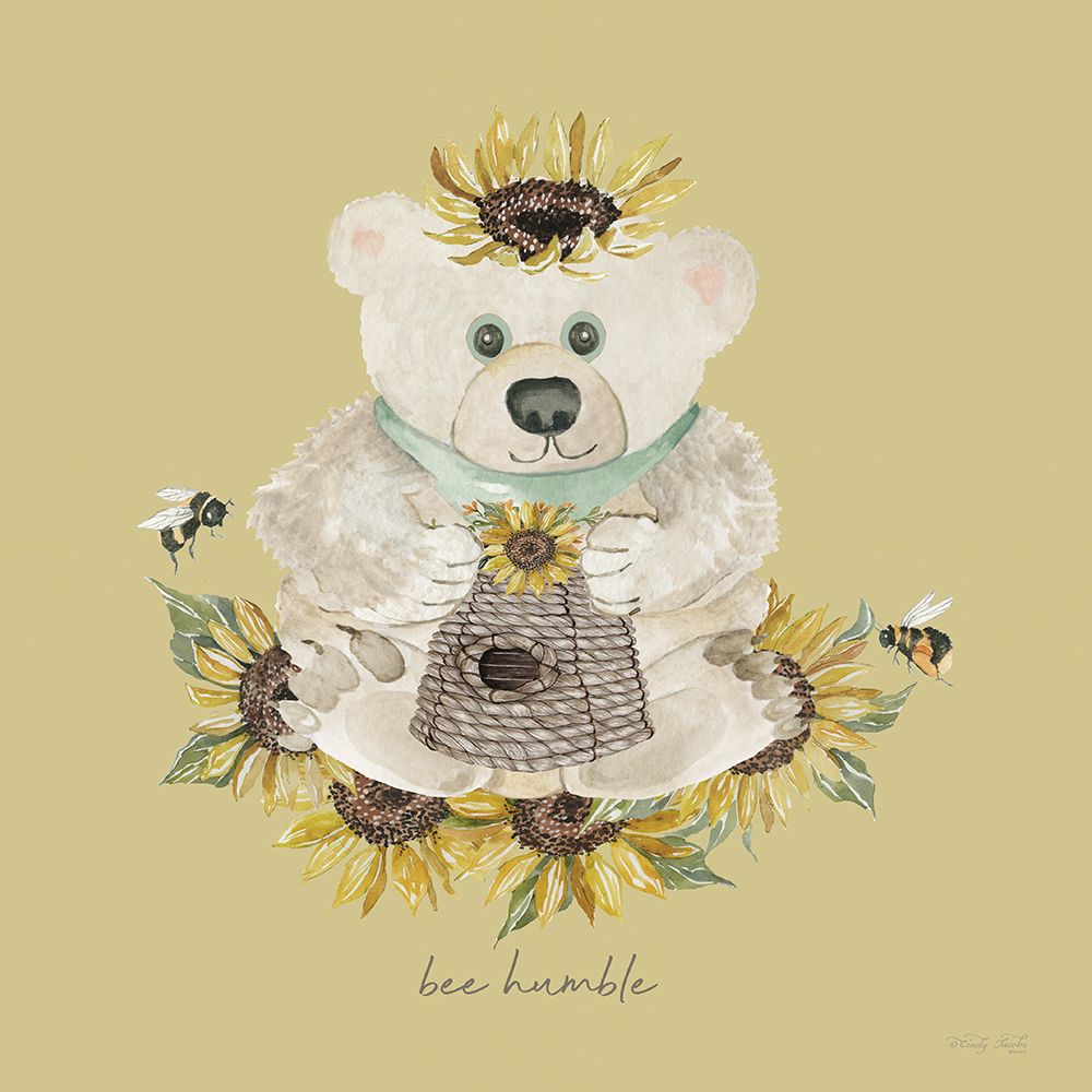 Baby Bear - Bee Humble art print by Cindy Jacobs for $57.95 CAD