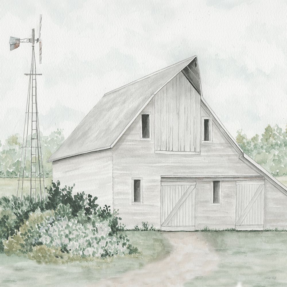 Barn on Duke Ranch art print by Cindy Jacobs for $57.95 CAD