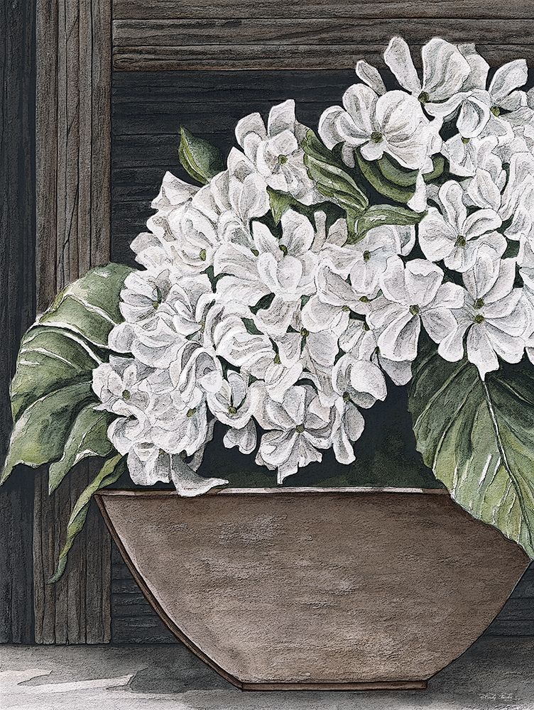 Potted Hydrangea art print by Cindy Jacobs for $57.95 CAD