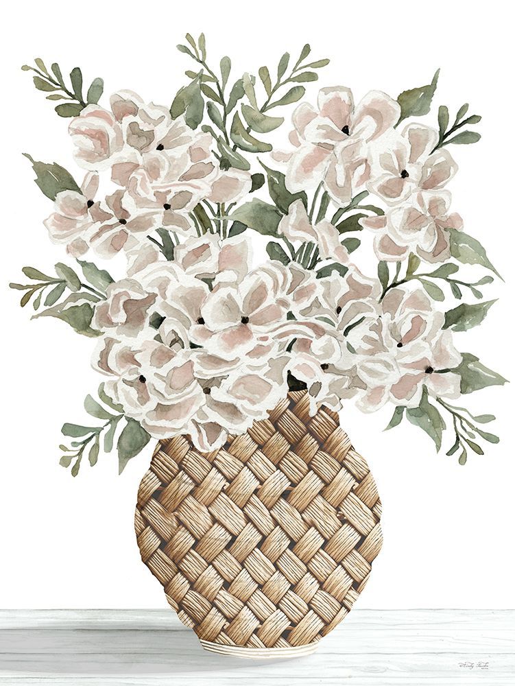 Crisscross Hydrangeas art print by Cindy Jacobs for $57.95 CAD