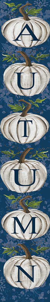 Autumn Pumpkin Sign with Toile art print by Cindy Jacobs for $57.95 CAD