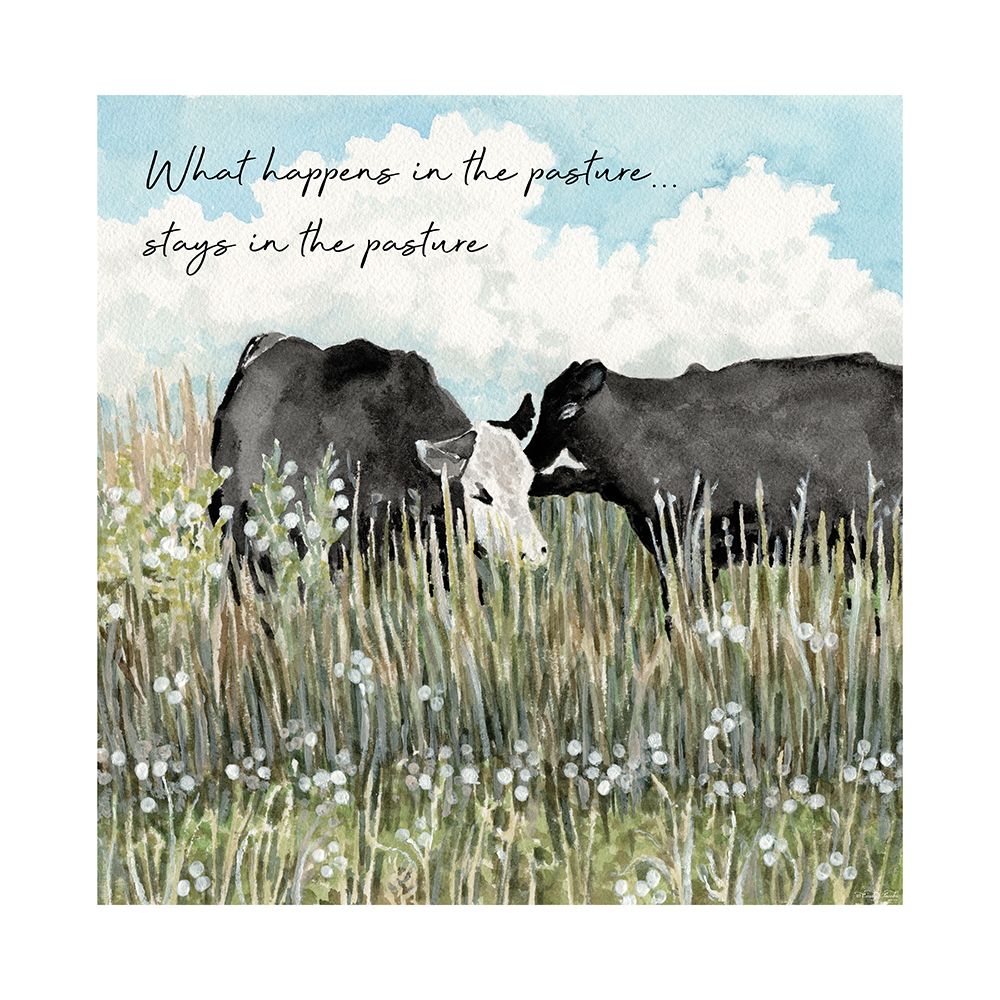 What Happens in the Pastureâ€¦ art print by Cindy Jacobs for $57.95 CAD
