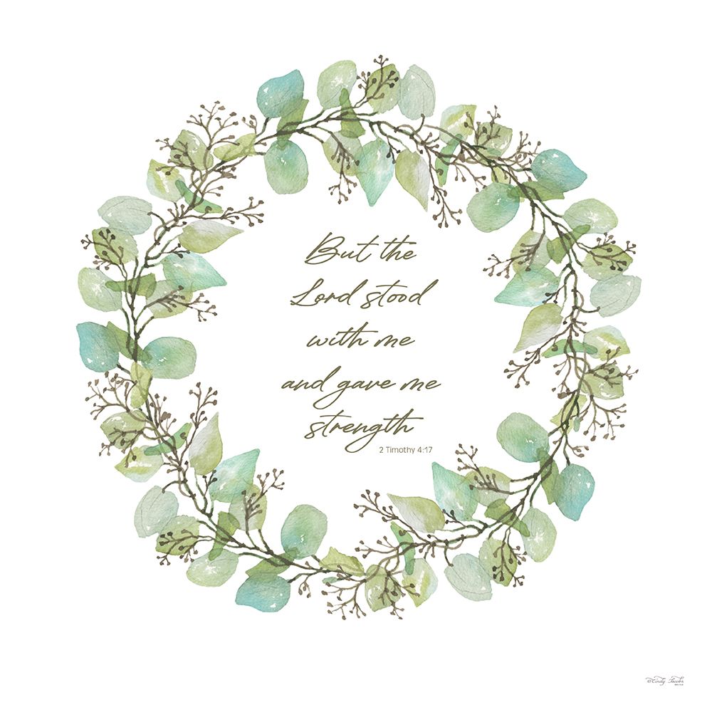The Lord Stood with Me Wreath art print by Cindy Jacobs for $57.95 CAD