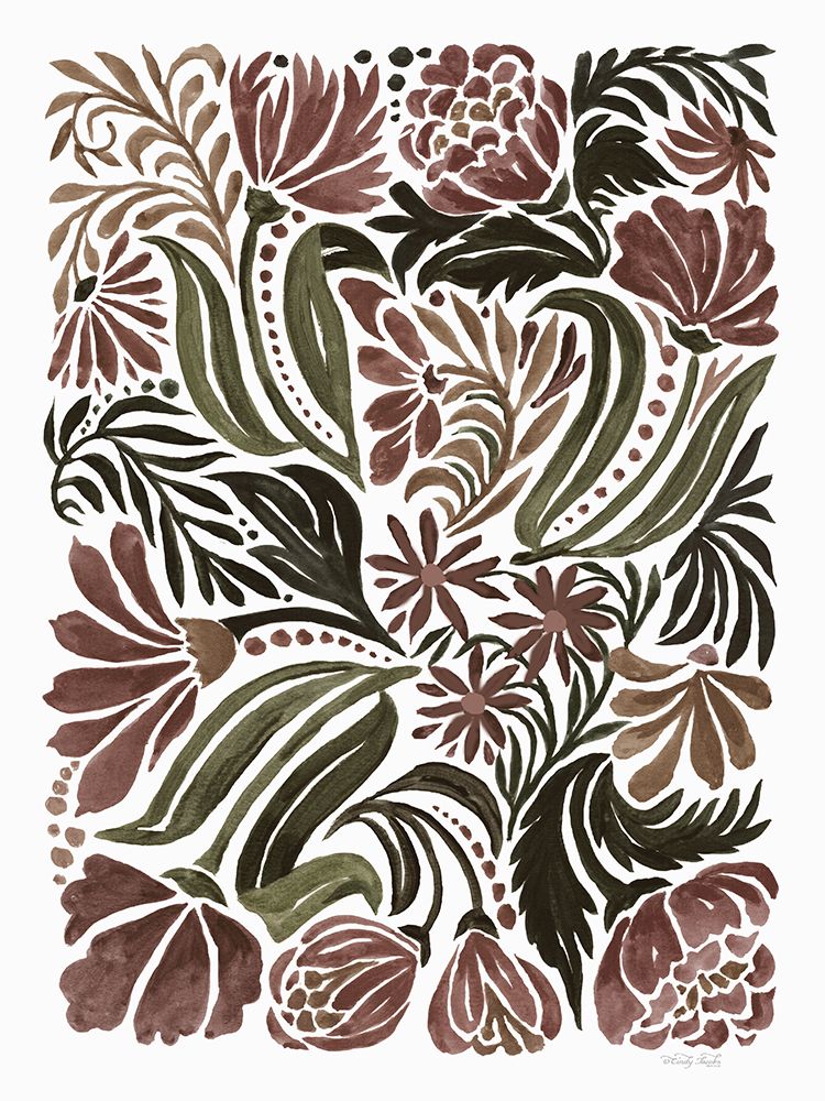 Quilted Blooms II art print by Cindy Jacobs for $57.95 CAD