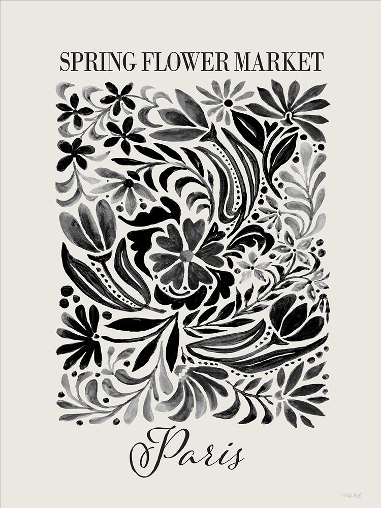 Spring Flower Market - Paris art print by Cindy Jacobs for $57.95 CAD