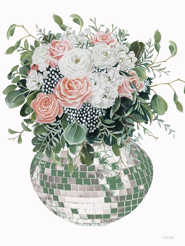 Disco Blooms art print by Cindy Jacobs for $57.95 CAD