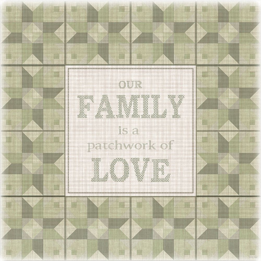 Our Family - Patchwork of Love I art print by Cindy Jacobs for $57.95 CAD