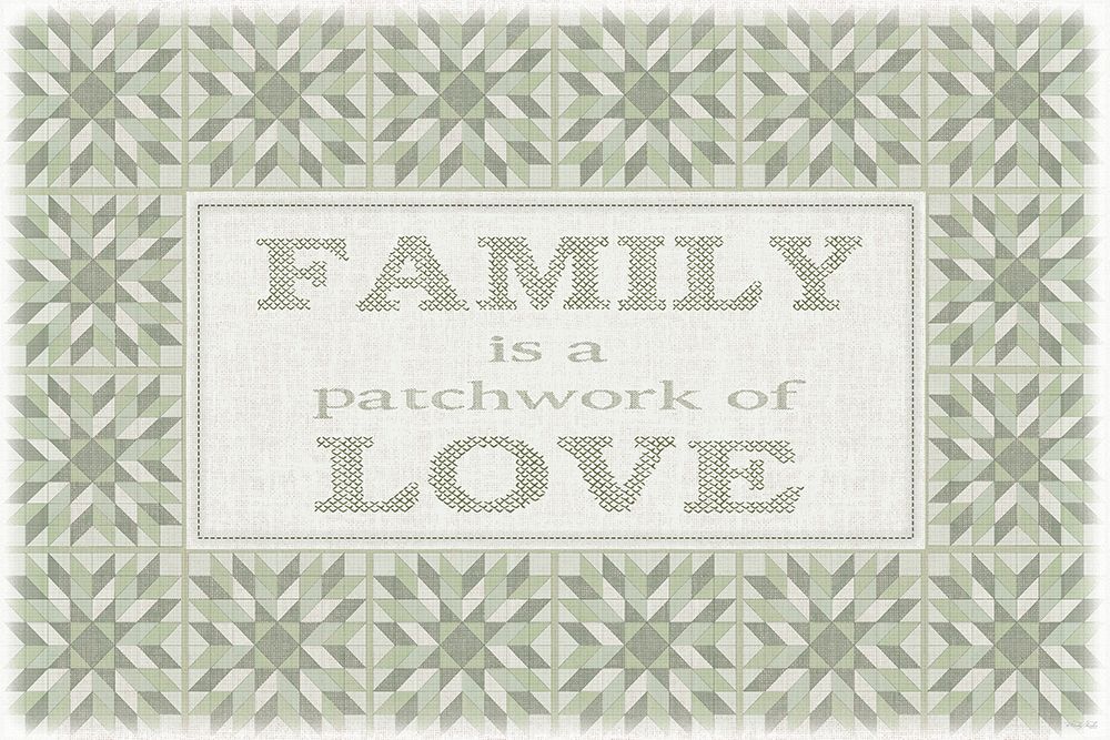 Our Family - Patchwork of Love II art print by Cindy Jacobs for $57.95 CAD